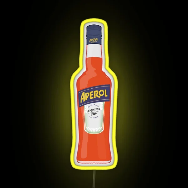 Bottle Of Aperol RGB Neon Sign