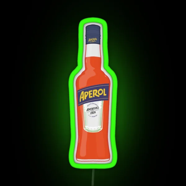 Bottle Of Aperol RGB Neon Sign