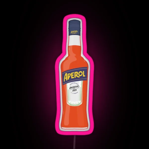 Bottle Of Aperol RGB Neon Sign