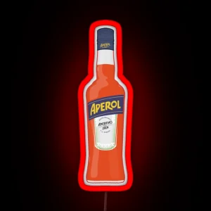 Bottle Of Aperol RGB Neon Sign