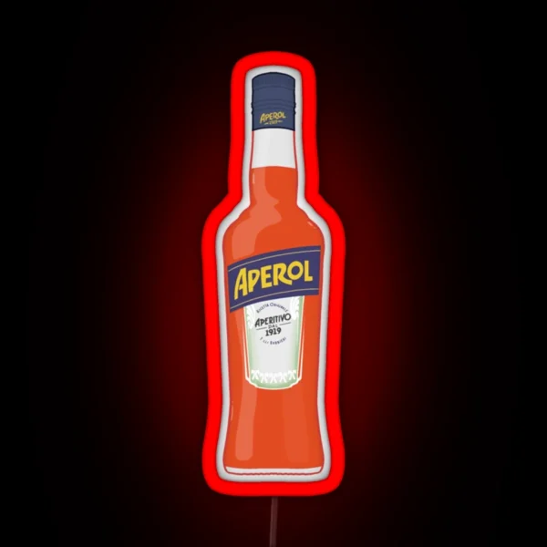 Bottle Of Aperol RGB Neon Sign