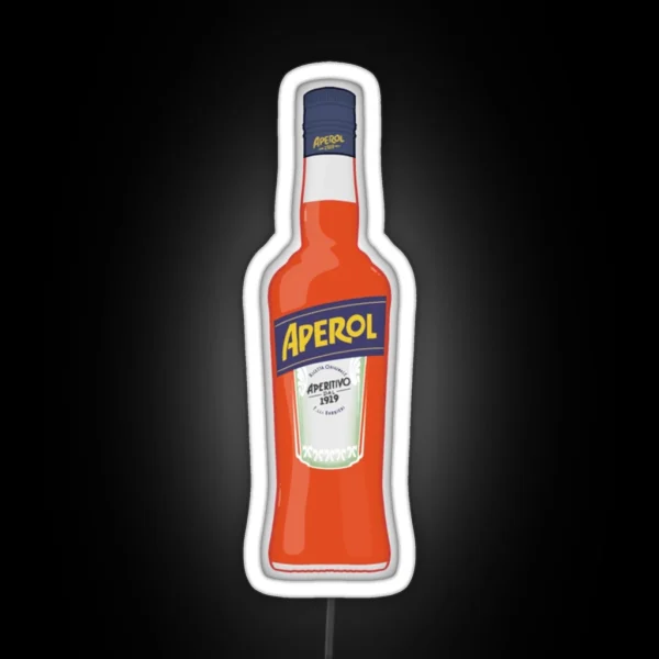 Bottle Of Aperol RGB Neon Sign