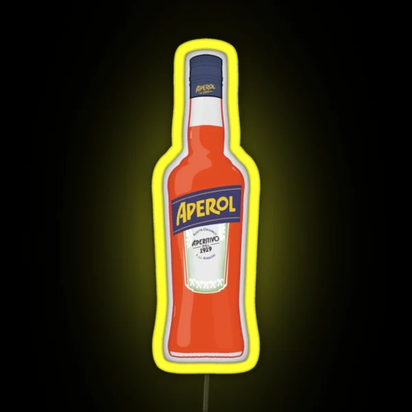 Bottle Of Aperol RGB Neon Sign