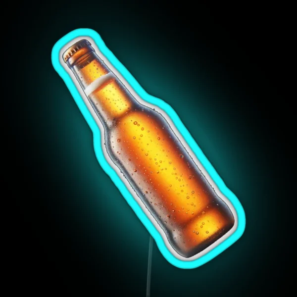 Bottle Of Beer Golden Pilsner Lager Ale IPA RGB Neon Sign