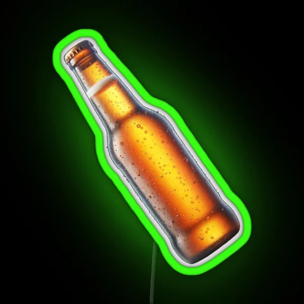 Bottle Of Beer Golden Pilsner Lager Ale IPA RGB Neon Sign