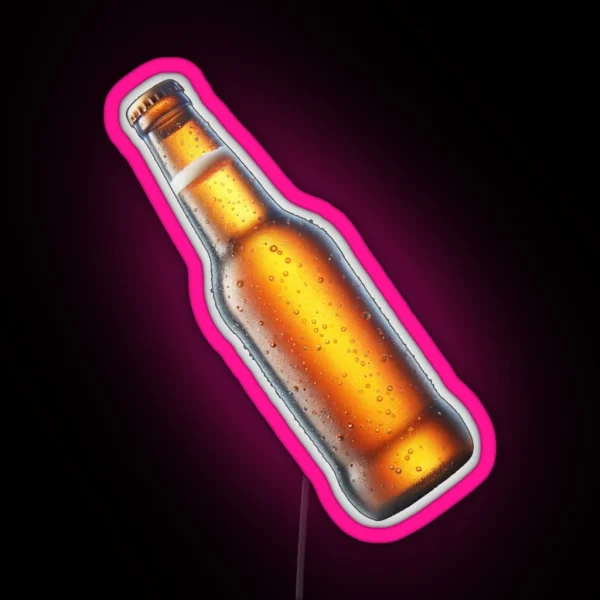 Bottle Of Beer Golden Pilsner Lager Ale IPA RGB Neon Sign