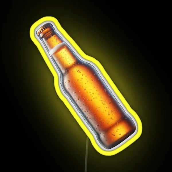 Bottle Of Beer Golden Pilsner Lager Ale IPA RGB Neon Sign