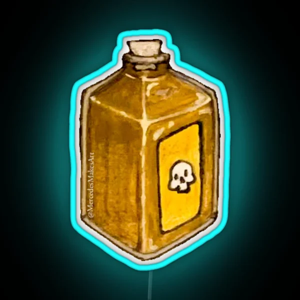 Bottle Of Poison RGB Neon Sign