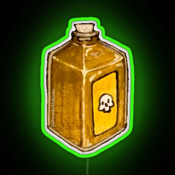 Bottle Of Poison RGB Neon Sign
