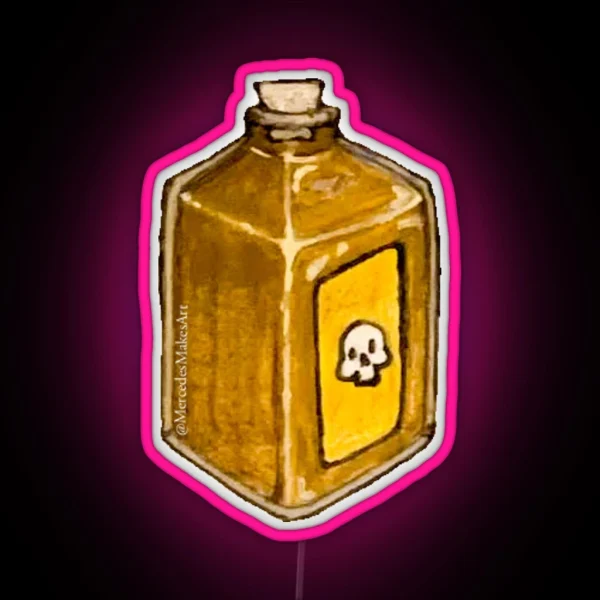 Bottle Of Poison RGB Neon Sign