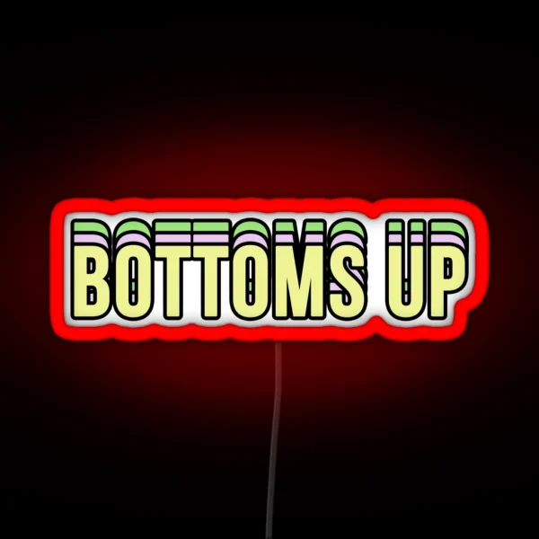 Bottoms Up RGB Neon Sign