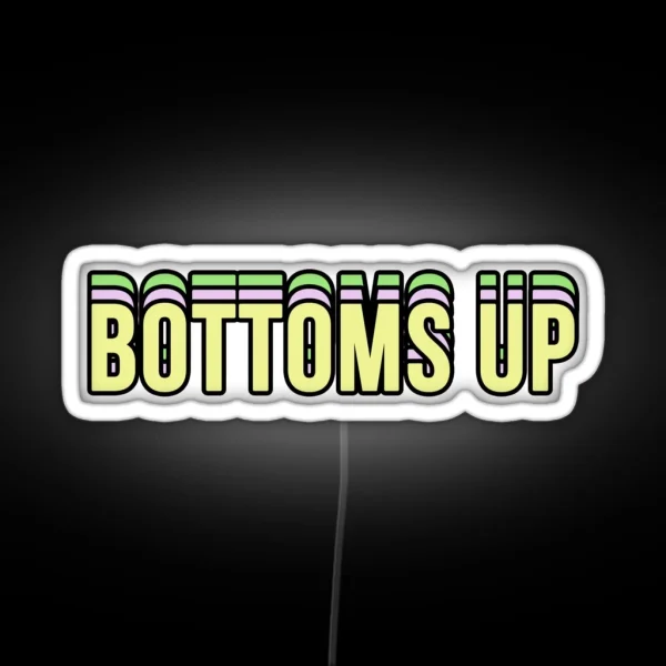 Bottoms Up RGB Neon Sign