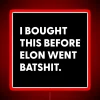 Vintage tech nostalgia meets Elon's era of futuristic excess humor.