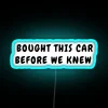 RGB Neon Sign: Tesla Bumper led for Retro Car Enthusiasts