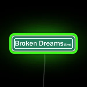 Boulevard Of Broken Dreams Ecrypted Song Title RGB Neon Sign