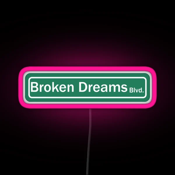 Boulevard Of Broken Dreams Ecrypted Song Title RGB Neon Sign