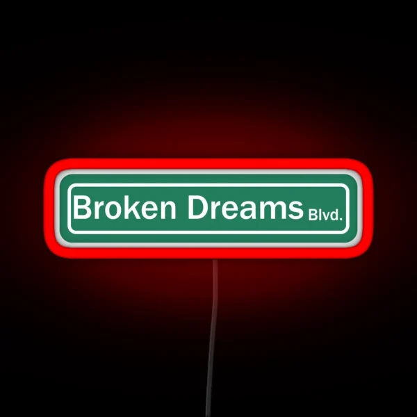 Boulevard Of Broken Dreams Ecrypted Song Title RGB Neon Sign