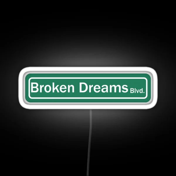 Boulevard Of Broken Dreams Ecrypted Song Title RGB Neon Sign