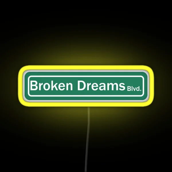 Boulevard Of Broken Dreams Ecrypted Song Title RGB Neon Sign