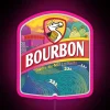 Bourbon Dodo Bier RGB neon light art display canvas
