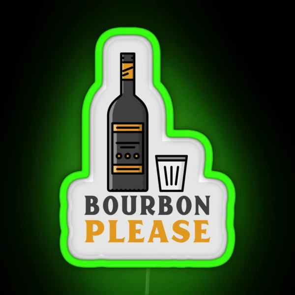 Bourbon Please Led RGB Neon Sign