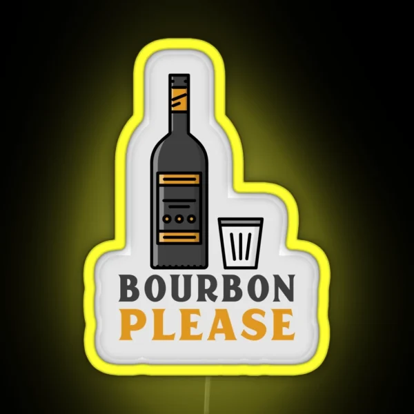 Bourbon Please Led RGB Neon Sign