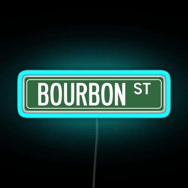 BOURBON ST RGB Neon Sign