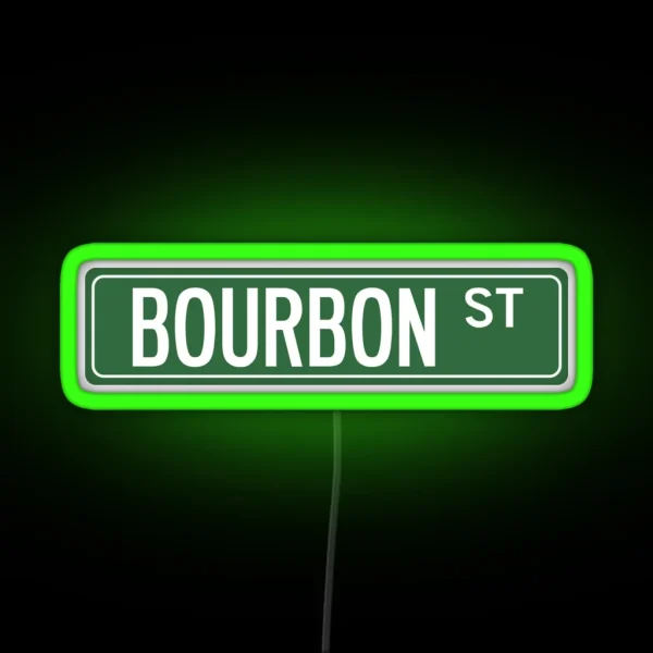 BOURBON ST RGB Neon Sign