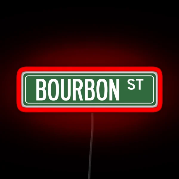 BOURBON ST RGB Neon Sign