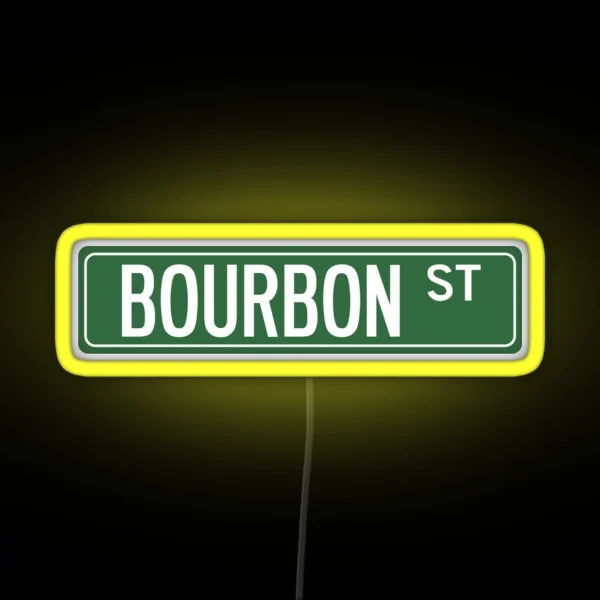 BOURBON ST RGB Neon Sign
