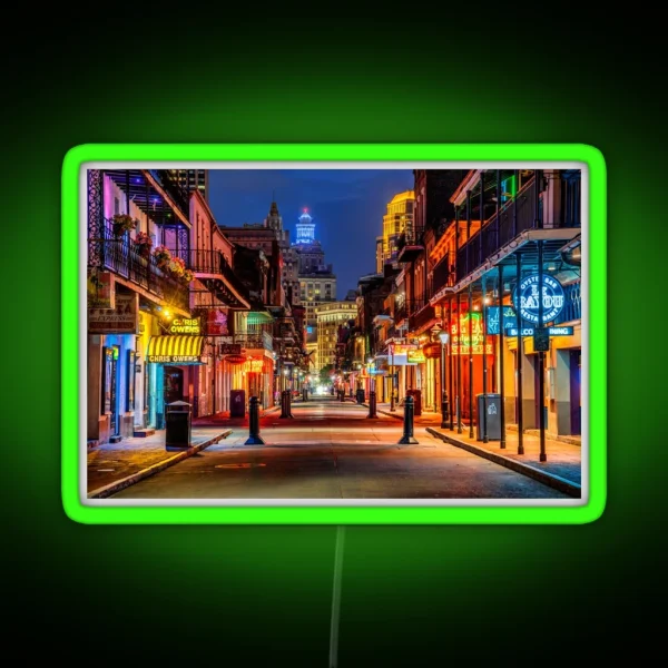 Bourbon Street New Orleans RGB Neon Sign