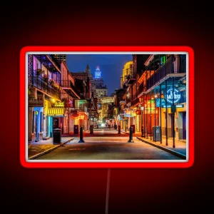 Bourbon Street New Orleans RGB Neon Sign