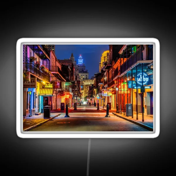 Bourbon Street New Orleans RGB Neon Sign