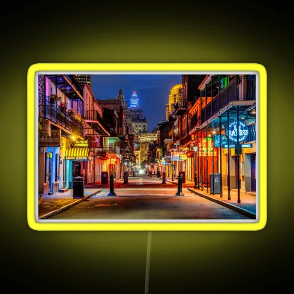 Bourbon Street New Orleans RGB Neon Sign