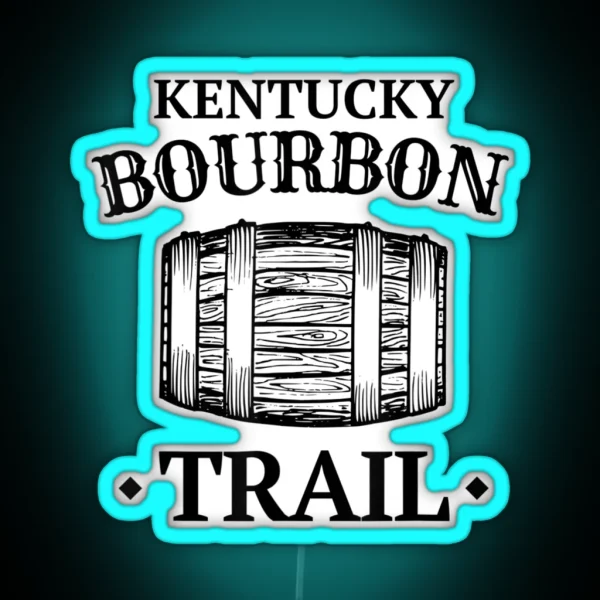 Bourbon Trail Kentucky Ky Whiskey RGB Neon Sign