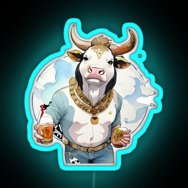 Bovine Brewmaster RGB Neon Sign