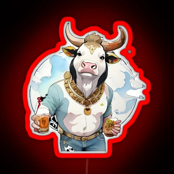 Bovine Brewmaster RGB Neon Sign