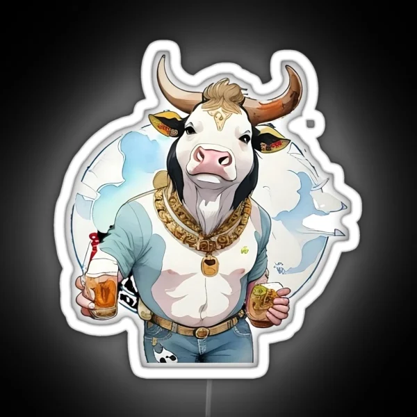 Bovine Brewmaster RGB Neon Sign