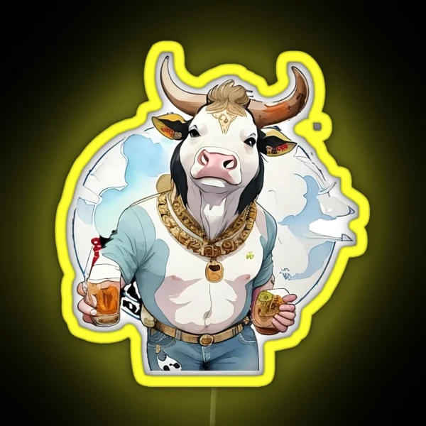 Bovine Brewmaster RGB Neon Sign