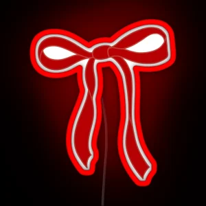 Bow Coquette Red Bow Bow Led Led For Kindle RGB Neon Sign