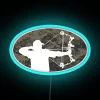 Eye-catching Neon Camouflage Hunting Decal Sign for Outdoor Enthusiasts Aesthetic