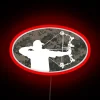 RGB Neon Camouflage Bowhunter Sign for Outdoor Enthusiasts Decor