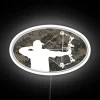 Camo Patterned Bow Hunter LED Sign with Rainbow Color Options