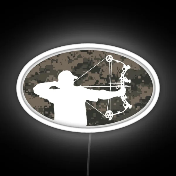 Bow Hunter Led Camo Version RGB Neon Sign