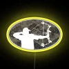 RGB Neon Camouflage Decal Sign with Digital Bow Hunter Display