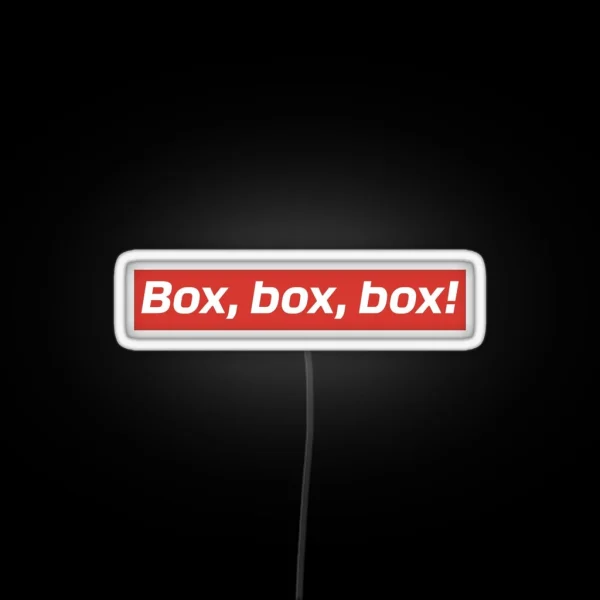 Box Box Box RGB Neon Sign