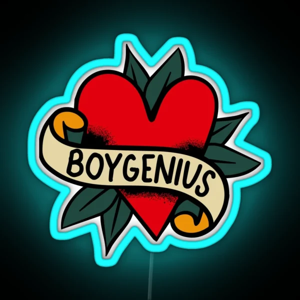 Boygenius Tattoo RGB Neon Sign