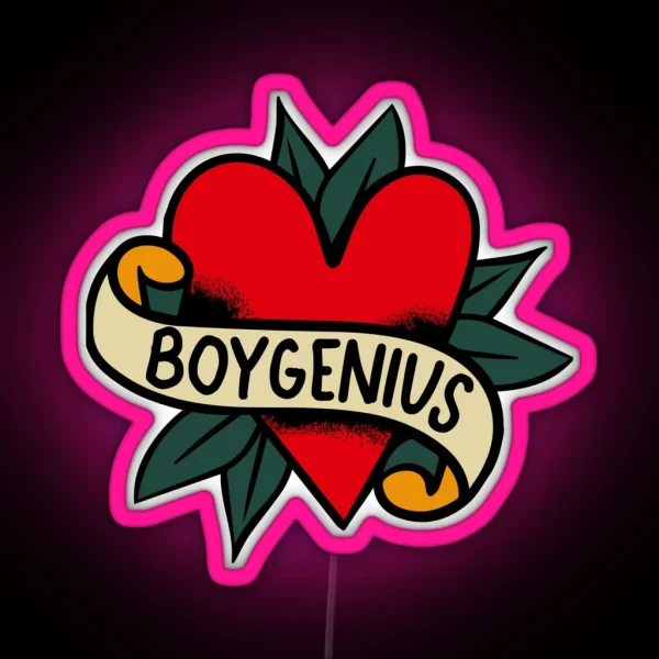 Boygenius Tattoo RGB Neon Sign