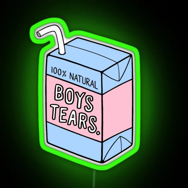 Boys Tears RGB Neon Sign