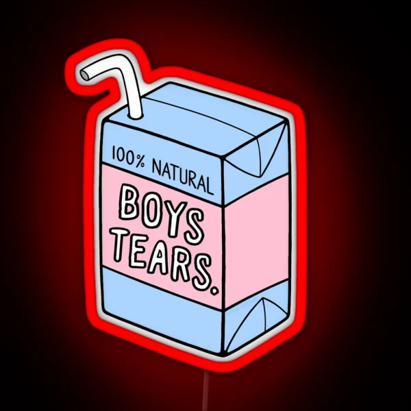 Boys Tears RGB Neon Sign
